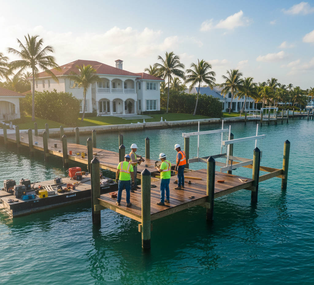 South Florida Seawall - Custom Docks
